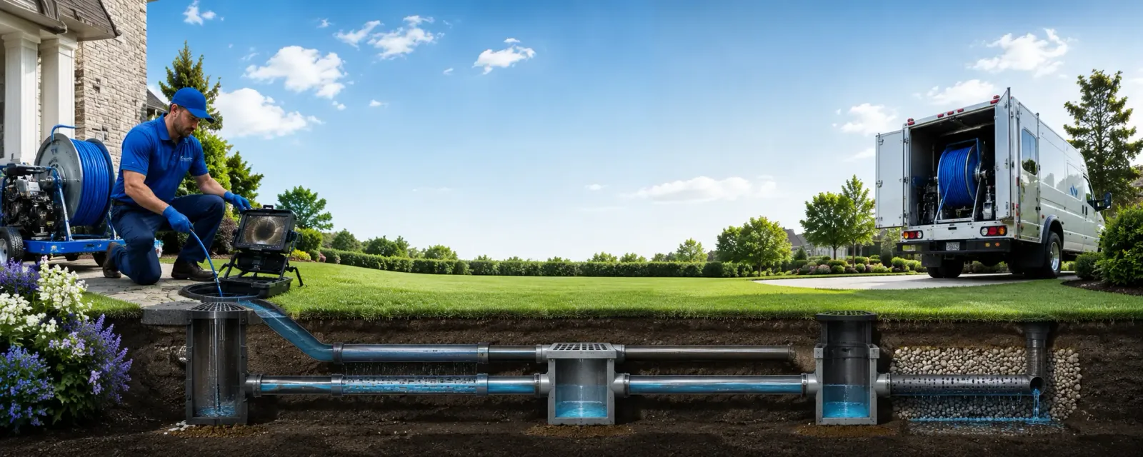 Outdoor drain cleaning information for West Newbury, MA